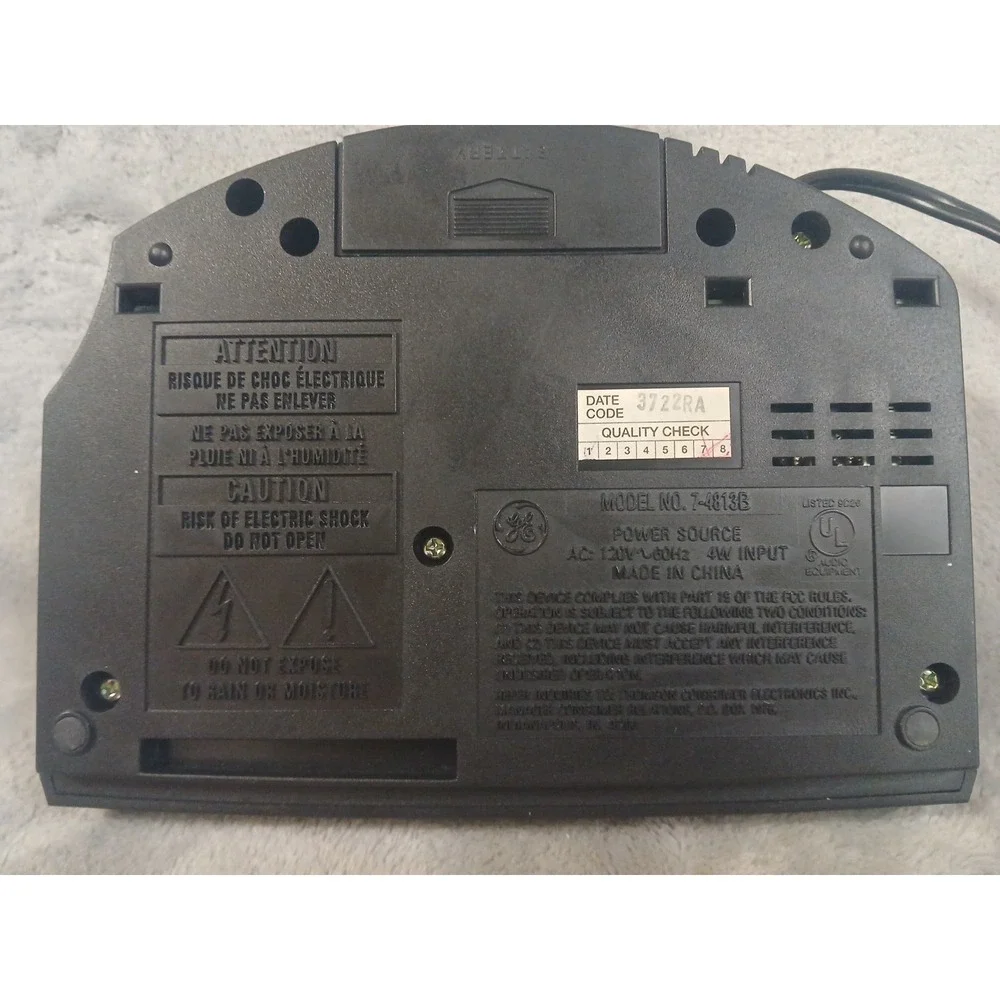 General Electric AM/FM Digital Clock Radio Alarm Clock 7-4813B 120V Tested Works